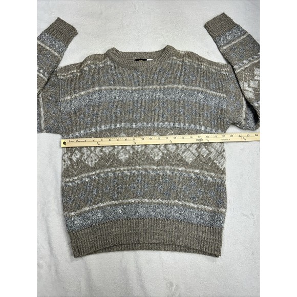 Vintage Iredell County Knit Argyle Sweater Biege Men's Size Medium USA Made - Picture 6 of 9